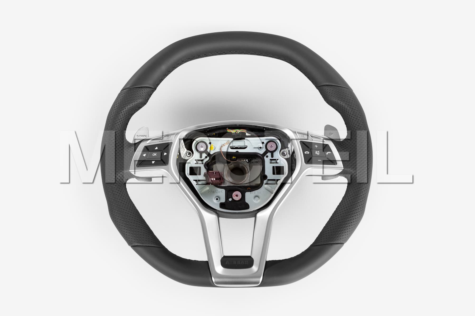 Sport Black Leather Steering Wheel for C-Class, E-Class, CLS-Class; A17246012039E38.