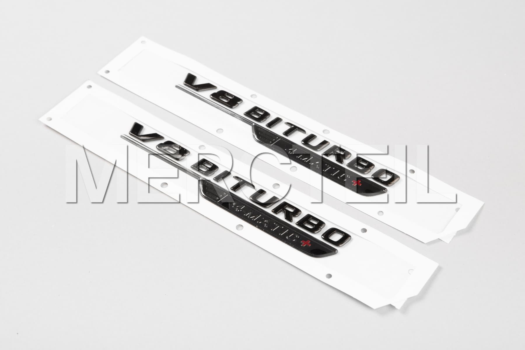 AMG GT V8 BiTurbo Decals Colored in Black C192 Genuine Mercedes-AMG A2328175600