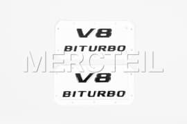 V8 AMG BiTurbo Decal Genuine Mercedes AMG (part number: A4638175000)