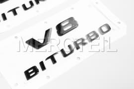 V8 AMG BiTurbo Decal Genuine Mercedes AMG (part number: A4638175000)