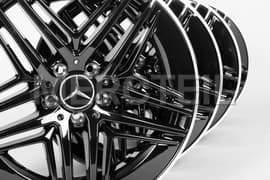 V-Class Facelift II AMG 5 Quadruple Spoke Light Alloy Wheels Black W447 Genuine Mercedes-AMG A44740180007X72