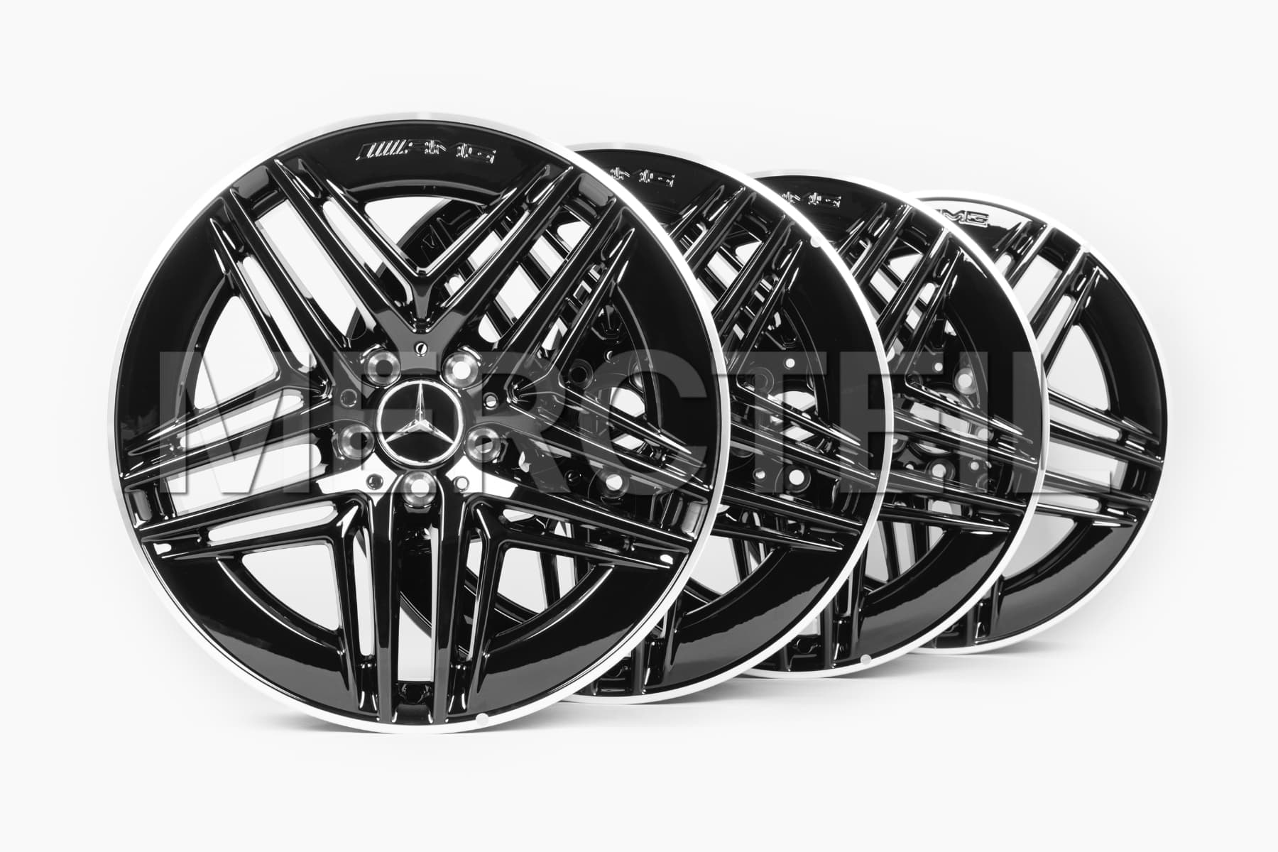 V-Class Facelift II AMG 5 Quadruple Spoke Light Alloy Wheels Black W447 Genuine Mercedes-AMG A44740180007X72