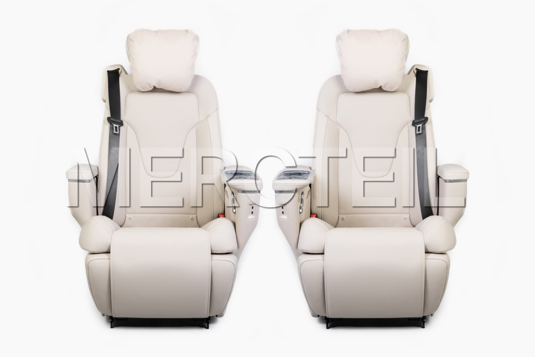 V Class Facelift Silky Beige Luxury Leather Rear Seats Set W447 Genuine Mercedes-Benz A44894008018R85, A44894009018R85