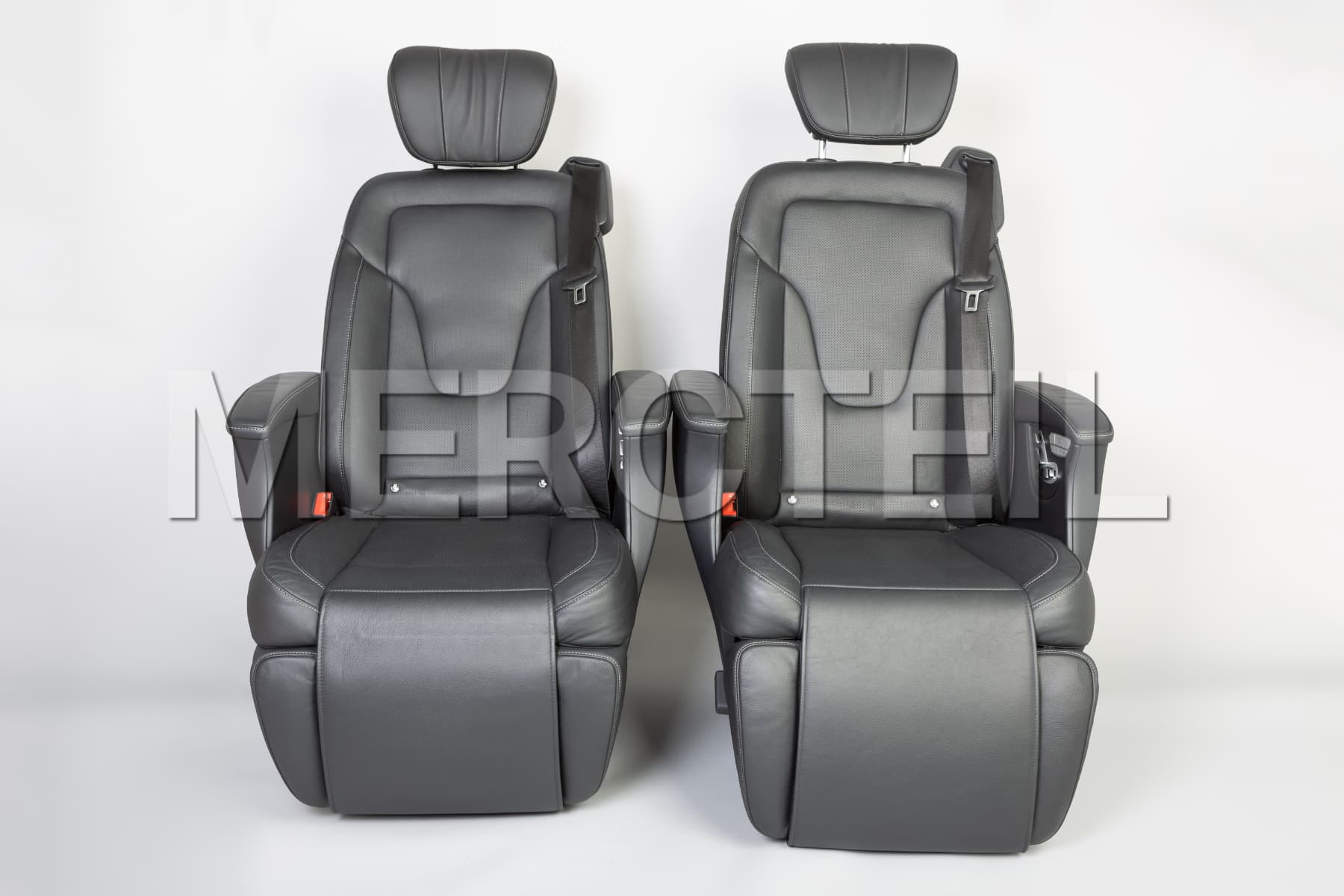 V Class Luxury Black Leather Rear Seats Set W447 Genuine Mercedes Benz A44894032009E43 A44894033009E43