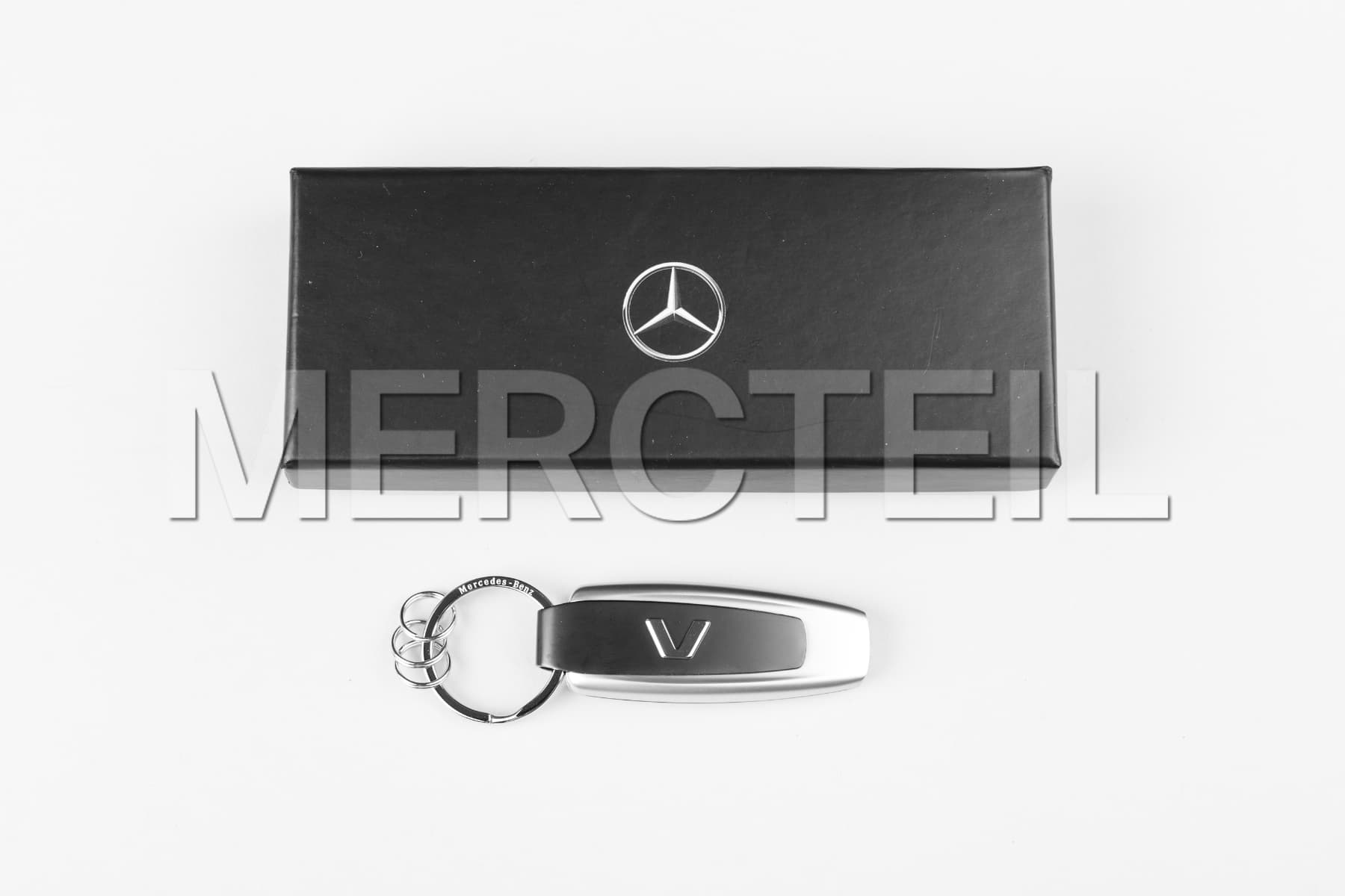 V-Klasse Modellreihe Schlüsselanhänger in Schwarz Silber Original Mercedes-Benz (Teilenummer: B66958420)